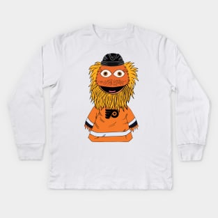 Gritty The Mascot! Kids Long Sleeve T-Shirt